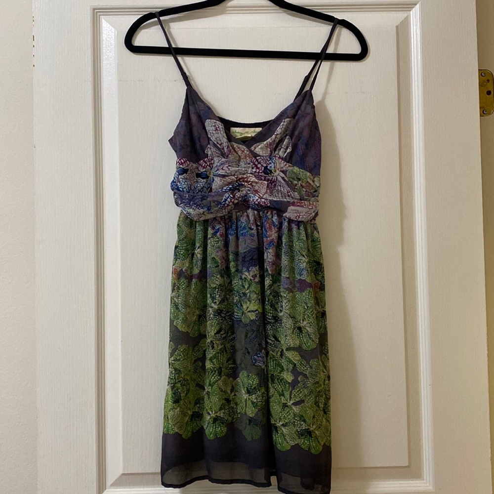 Staring at Stars Purple and Green Floral Dress